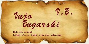 Vujo Bugarski vizit kartica